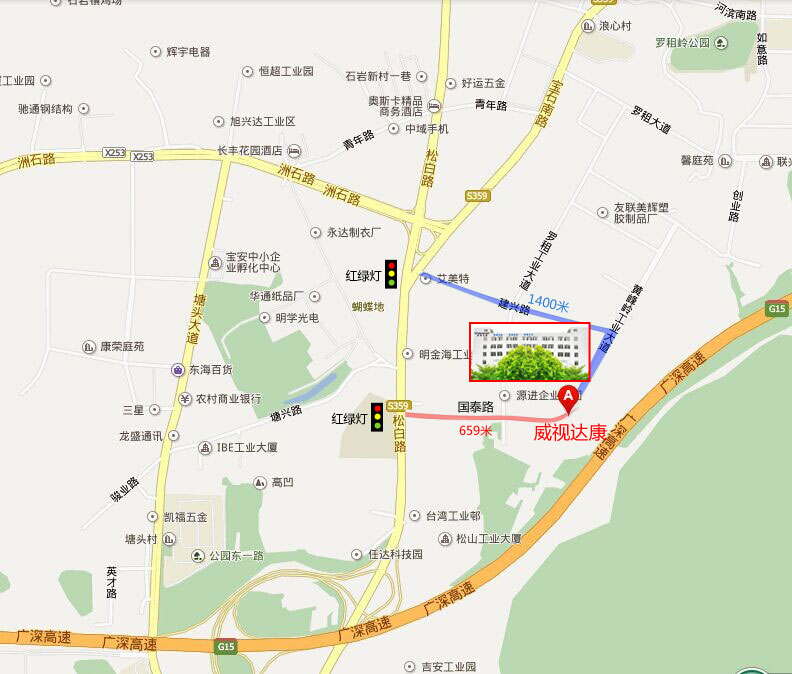 联系我们插图 威视达康百度地图
